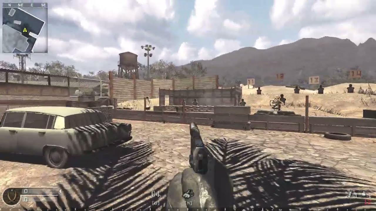 Call of duty 4|Custom Multiplayer Map Showcase|Firing Range
