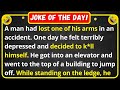 A man had lost one of his arms in an accident - funny joke | joke of the day