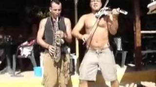 Micah the violinist + Ruben Moran + Marcello Marchitto @ Sa Trinxa Ibiza