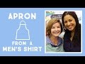 Recycled Men's Shirt Apron with Amy Barickman: Easy Craft with Vanessa of Crafty Gemini Creates