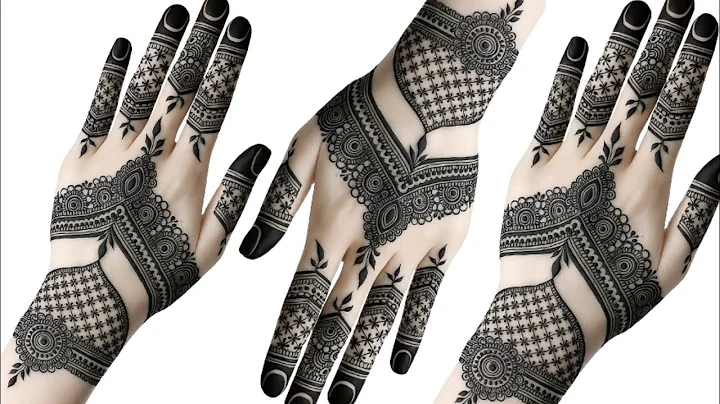 Beautiful Quick Henna Design For Back Hand | Easy And Simple Mehndi Design Tutorial #thouseenshenna