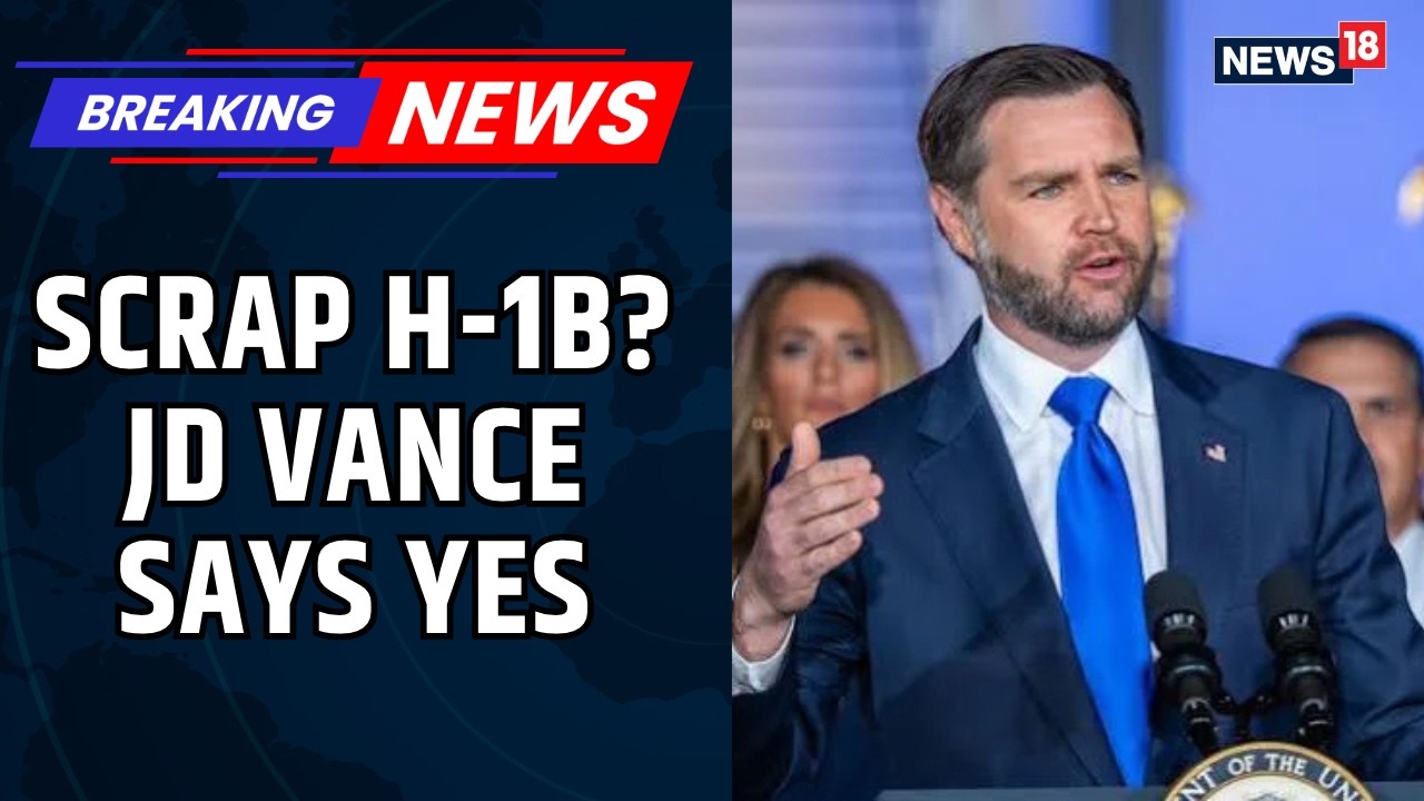 ⁣JD Vance Backs Scrapping H-1B Visa Programme, Says US Firms Replace Workers With Foreign Labour