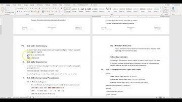 IPv6 Skill1 1 Hex to binary