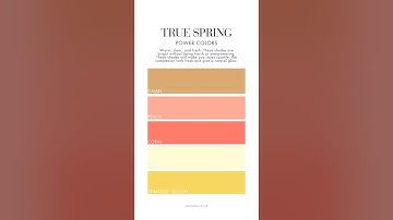 Best and worst colors for TRUE SPRING 🌷 #coloranalysis #truespring