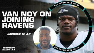 New Ravens LB Kyle Van Noy's 1st impressions of Lamar Jackson \& John Harbaugh | The Pat McAfee Show