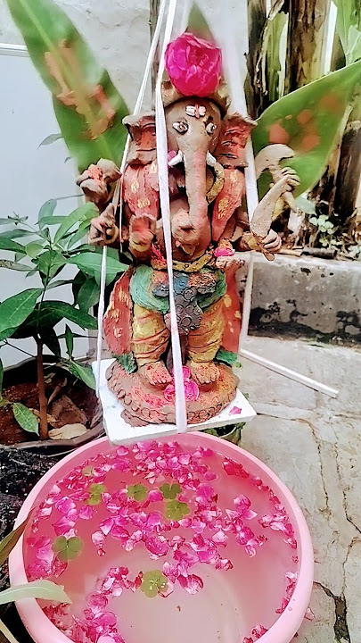 how to make Ganesh nimajaanam # mud Ganesh # New creation # koushik arts #