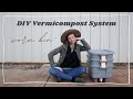 DIY Vermicompost Bin - 3 Bin Worm Compost - Dreaming Of My Future Homestead // This Faithful Home