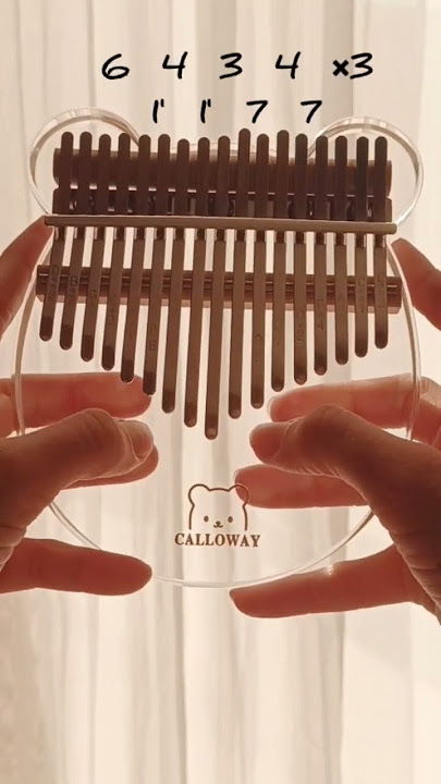 17-keys kalimba beautiful and easy song💗 6 4 3 4 ×3 1' 1' 7 7 - tabs💞 #kalimbalovermusic