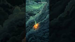 O céu foi riscado