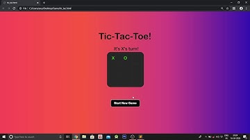 Creating Tic-Tac-Toe game using HTML, CSS and JavaScript -CODE WITH NM