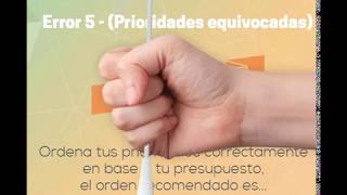 5 ERRORES AL ORGANIZAR TU EVENTO