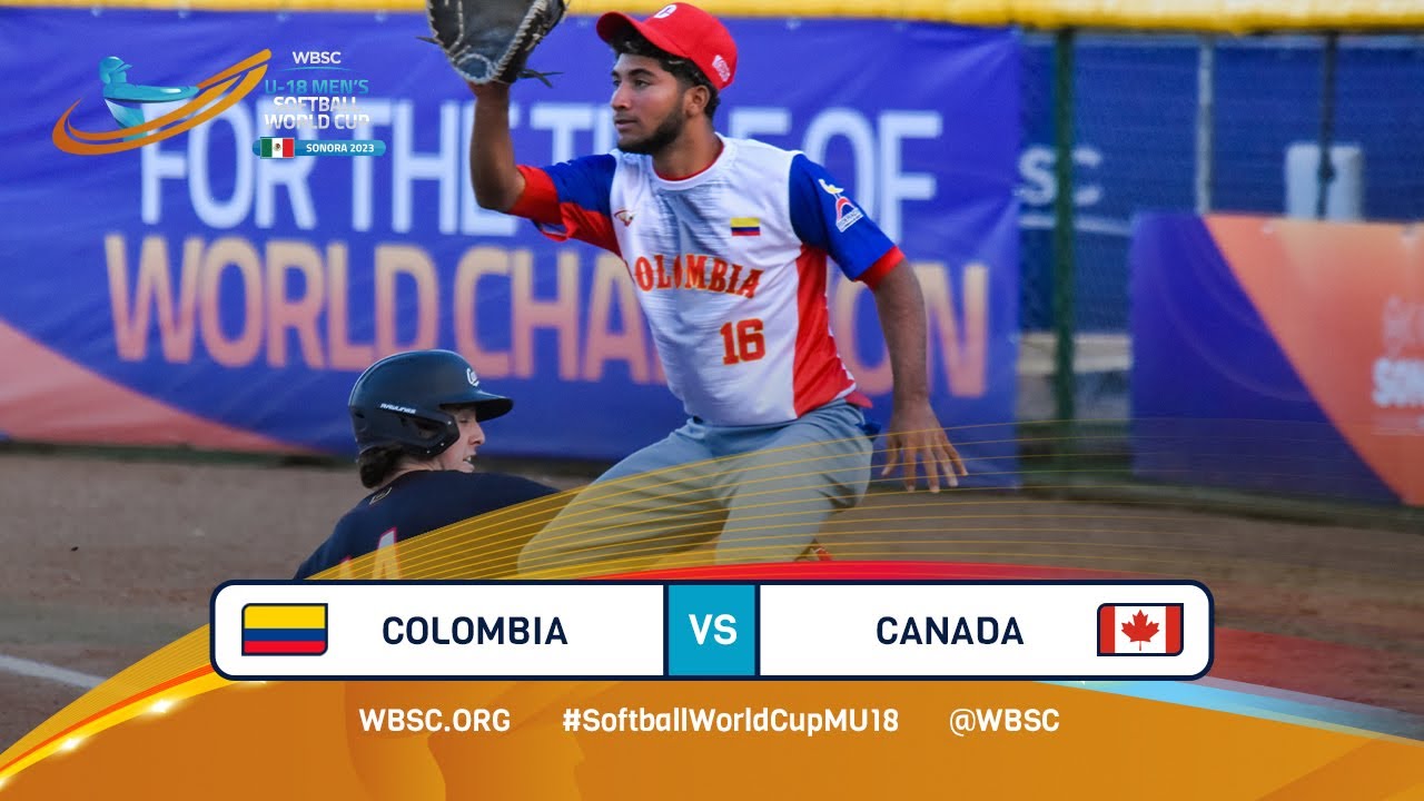 Highlights - Game 19 - Colombia vs Canada - 2023 U-18 Men's Softball World Cup