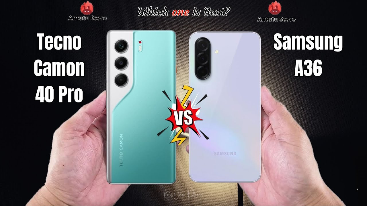 Tecno Camon 40 Pro 5G vs Samsung A36  Full comparison ⚡Which one is Best