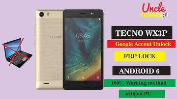 Tecno WX3P google account verification frp bypass without pc 2023