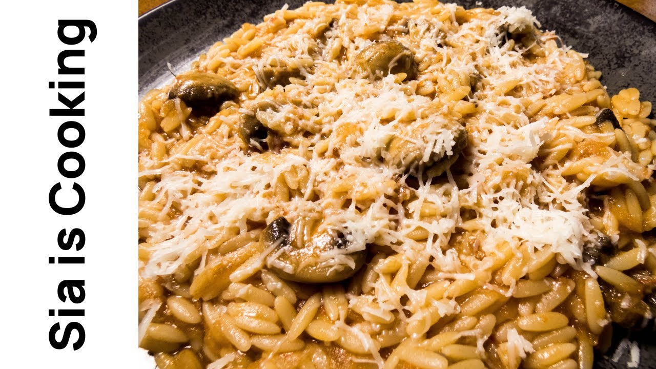 Κριθαράκι με μανιτάρια | Sia is Cooking