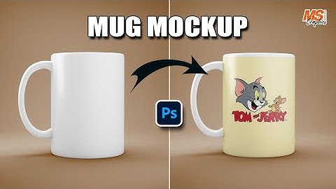 How to create realistic mug mockup design in Photoshop || Photoshop tutorial #mugdesign #photoshop
