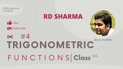 R D sharma#class11 #chapter5 | Ex 5.1 Q 20 to Q 24 #trigonometry  |#rdsharmaclass11 @arun65404