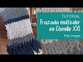 Frazada multicolor en Chenille XXL