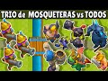TRIO de MOSQUETERAS vs TODAS LAS CARTAS | 1 vs 1 | OLIMPIADAS de CLASH ROYALE