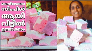 How to make marshmallow at home / marshmallow recipe malayalam /homemade marshmallow@LeafyKerala