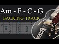 Am backing track am f c g  100 bpm