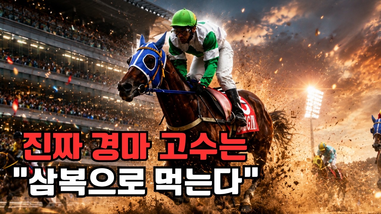 경마로 돈 잃는, 이유는 "단 하나'!