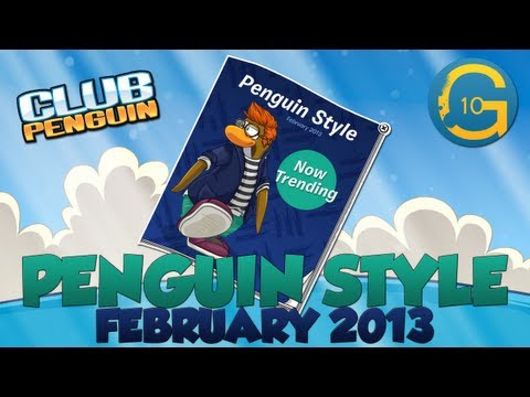 Club Penguin - February 2013 Penguin Style Clothing Catalog Cheats