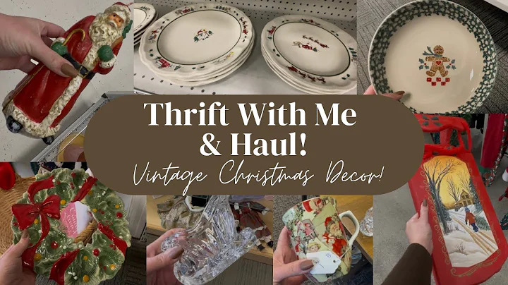 🎄Thrift With Me & Haul! Thrifted Christmas Decor Shopping! 