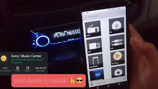 Sony music center en español en un sony xplod MEX-GS820BT