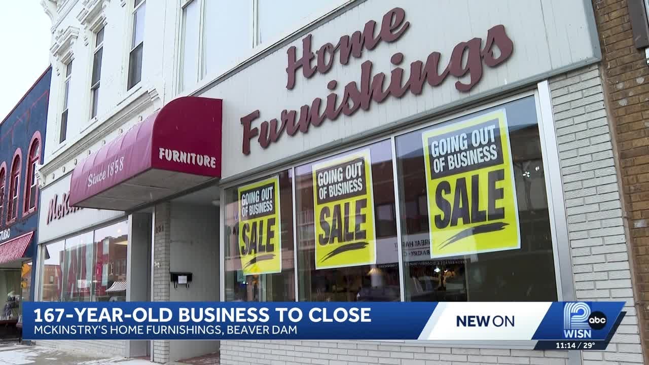 After 167 years in Beaver Dam McKinstry's Home Furnishings is closing