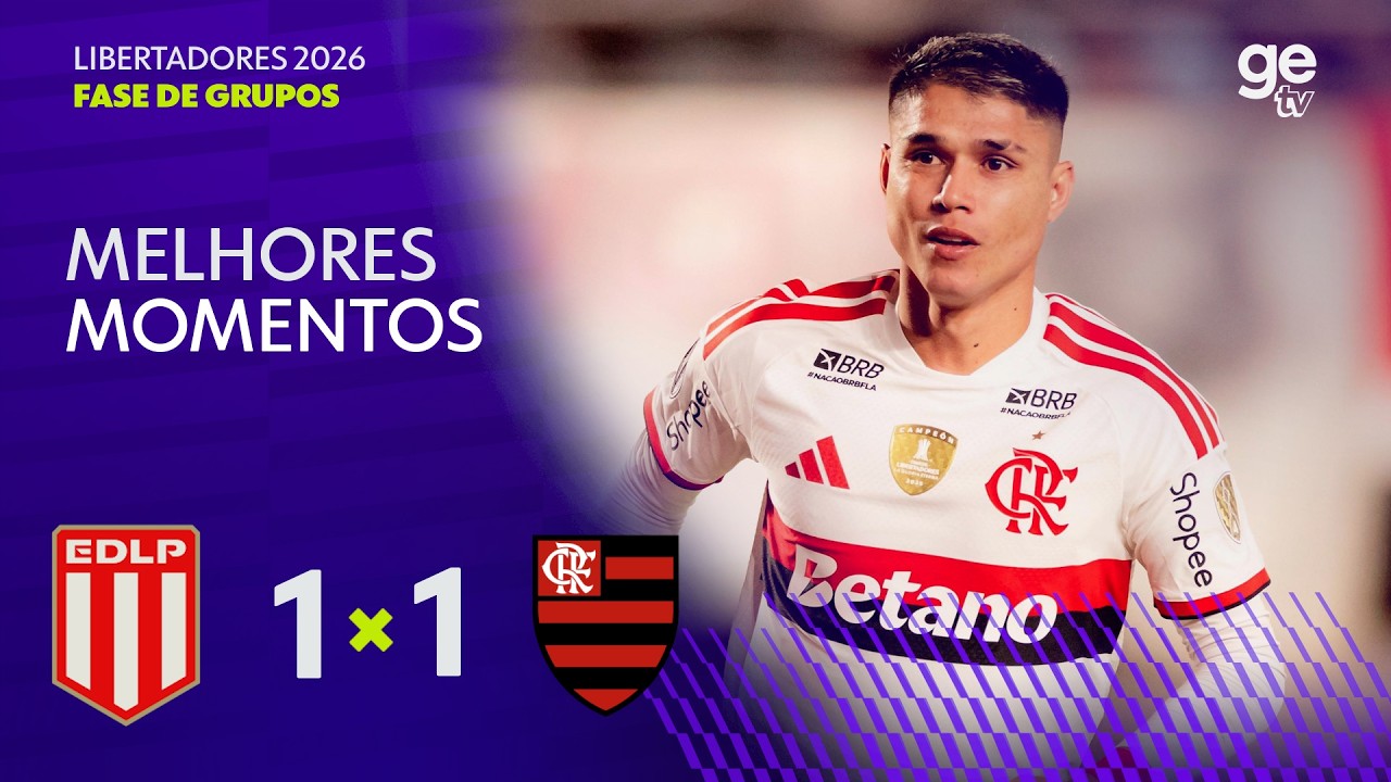 ESTUDIANTES 1 X 1 FLAMENGO | MELHORES MOMENTOS | CONMEBOL LIBERTADORES 2026 | ge tv