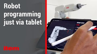Programming robots via tablet