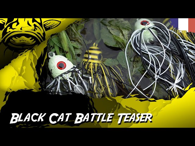 Black Cat Battle Teaser - Leurre Vertical Perles Verre Poisson-Chat