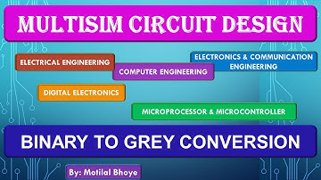 Binary to Grey Conversion || MULTISIM | Electrical Engineering | Digital Electronics | Motilal Bhoye