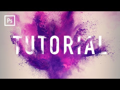 Photoshop Tutorials - Powder Blast Text Effect