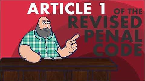 [AUDIO CODAL] Article 1 of the Revised Penal Code