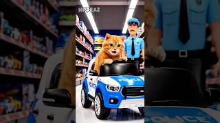 Cats Toy Police Car Broke  A Real Police Officer Shows Upshorts funny cat cute  comedy