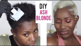 DIY Ash Blonde Hair Color tutorial