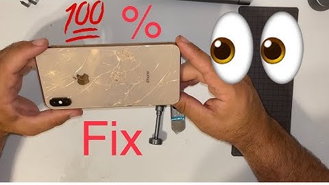 How to fix iPhone XS Max cracked screen step by step full video nothing left out