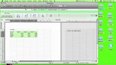 How to Create Charts in Excel 2008 - Anagale