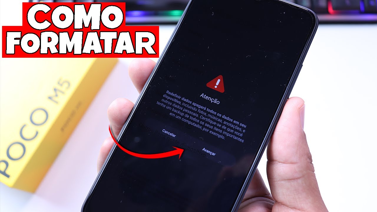 Como formatar o POCO M5 corretamente - Passo a passo - YouTube