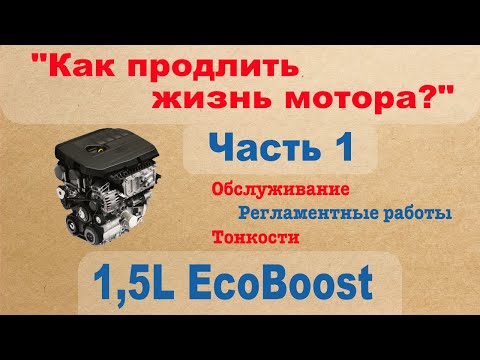 1,5L EcoBoost - Как продлить жизнь мотора? Обслуживание, регламентные работы, тонкости - Часть 1