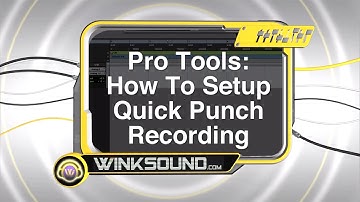 Pro Tools: How To Use Punch Recording | WinkSound