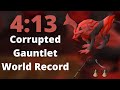 World record 413 corrupted gauntlet speedrun