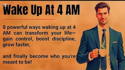 Wake Up at 4 AM: 8 Powerful Ways to Change Your Life Forever🔥|| Learn English with Graded Reader✅