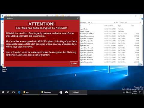 AppCheck Anti-Ransomware : KillSwitch Ransomware (.switch) Block Video
