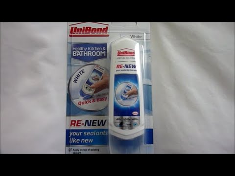 HOW TO REMOVE MOLD FROM BATH, SINK WITH RE-NEW SILICONE SEALANT BY UNIBOND