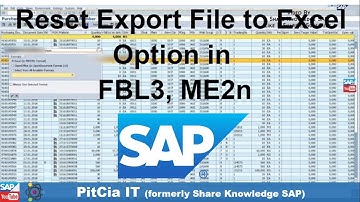 Defining abap alv export format for spreadsheet, ALV Report Setting Reset, FBL3, ME2N - English |
