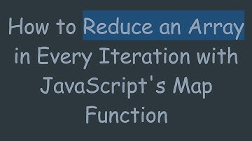 How to Reduce an Array in Every Iteration with JavaScript