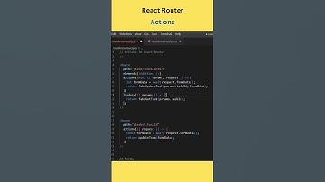 Must Know #react  router actions concept #shorts #hindi